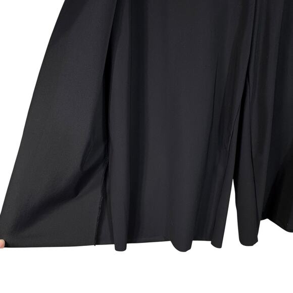 Athleta Petite 8P Cosmic Wrap Crop Pants Pocket Breathable Stretch Pull-On Black - Picture 6 of 13